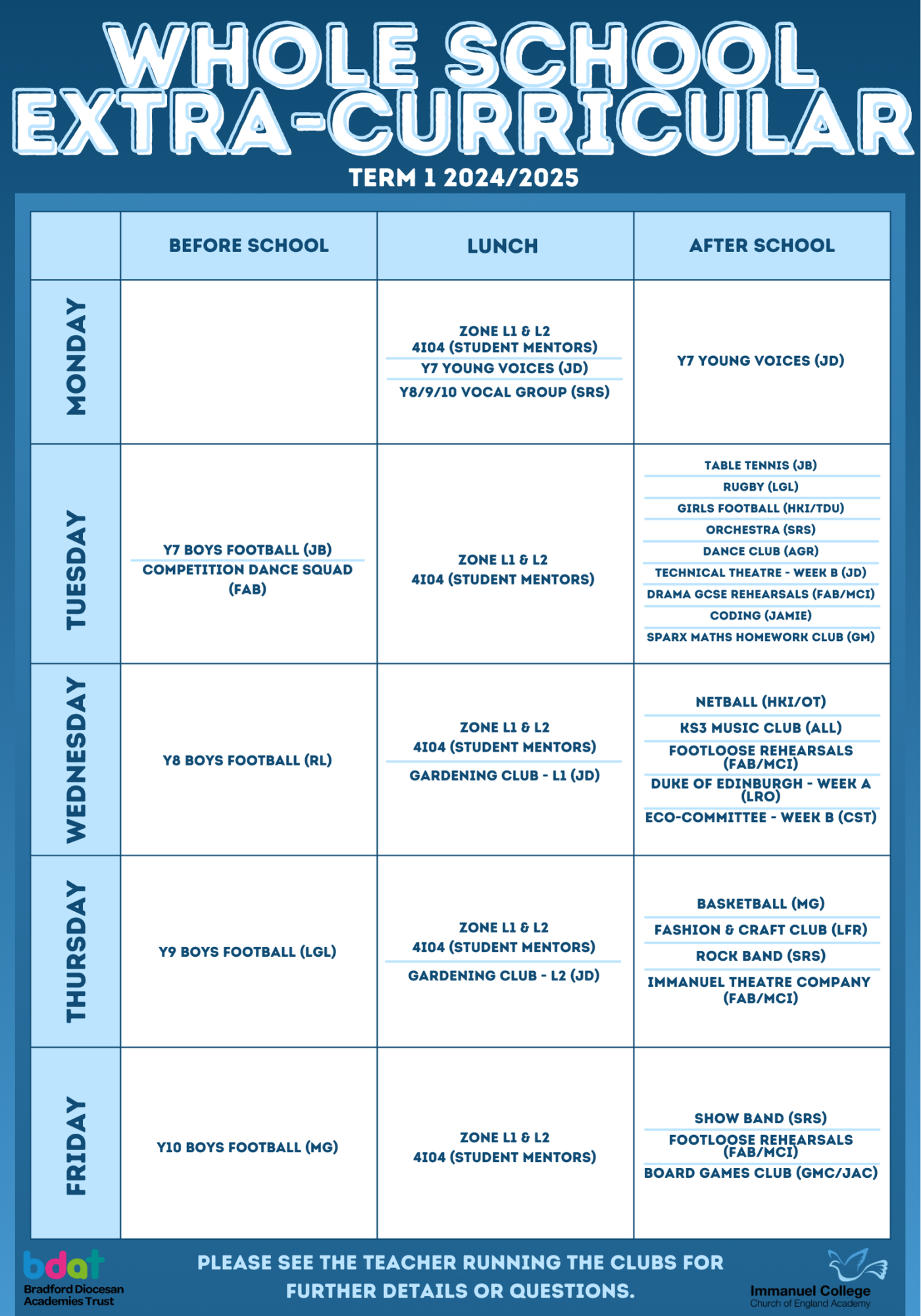 Whole schoo ec timetable autumn 24 (4)